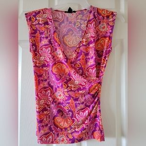 Chaps short sleeve v-neck Ladies S